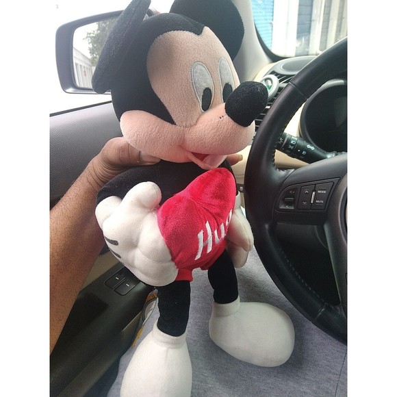 Disney Dream International Limited Mickey Mouse Plush Red Heart Hug Valentine - Picture 2 of 6